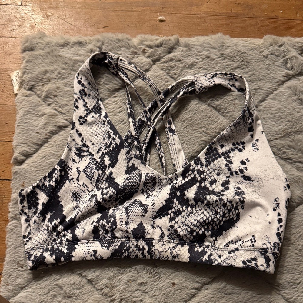 Snake Print Sports Bra